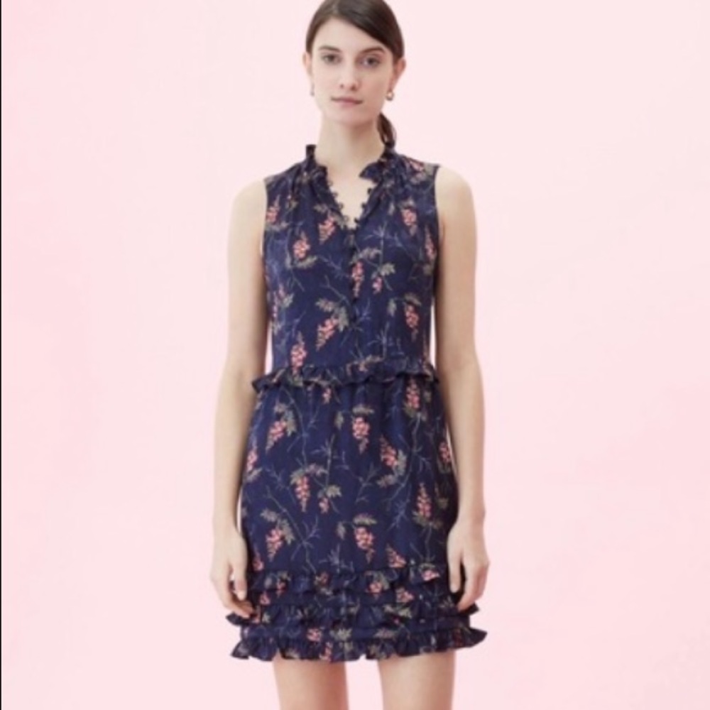 Rebecca Taylor silk blend floral dress - Picture 4 of 8